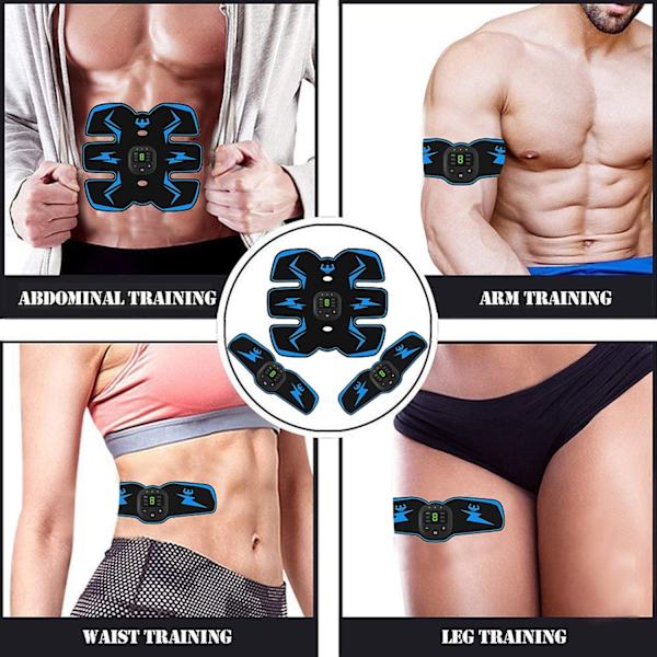 EMS Trådlös Muskelstimulator Tränare Smart Fitness Bukträning Elektriska Viktminskningsdekaler Kroppsslimande Massageapparat M3 5 Gel