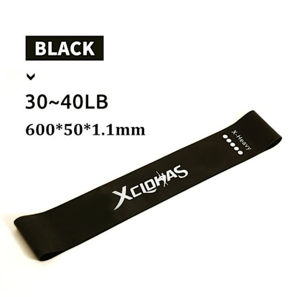 Träning Fitness Gummi Träning Gym Styrka Motstånd Band Pilates Sport Gummi Fitness Band Crossfit Träningsutrustning 600MM 40lb