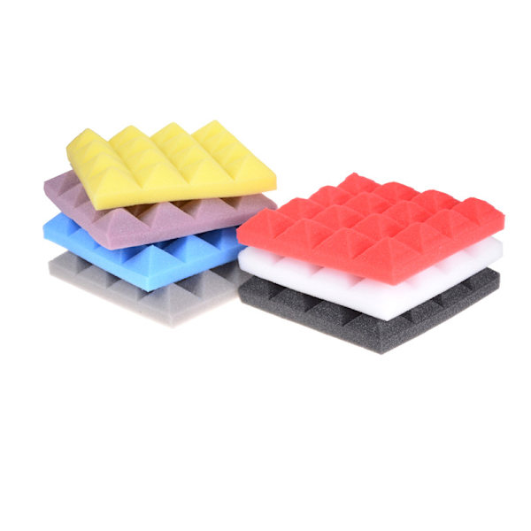 25*25*5cm Ljudisolerande Skum Studio Akustisk Ljudbehandling Ab White
