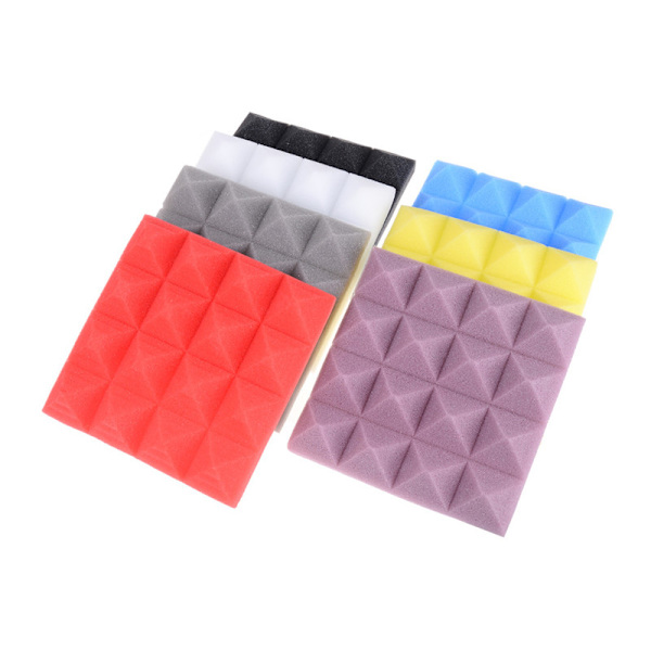 25*25*5cm Ljudisolerande Skum Studio Akustisk Ljudbehandling Ab White