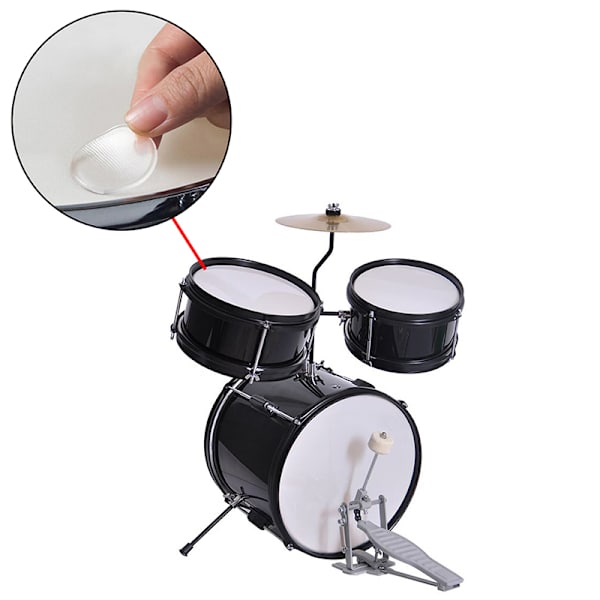 6 st Drum mute pad silicon gel ljuddämpare slaginstrument s