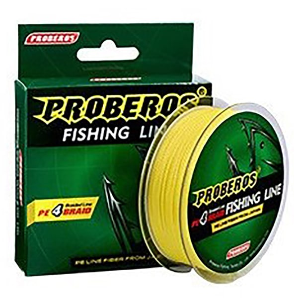 4 flätor 100m Dali Horse Fishing Line Gul/Blå/Röd/Grå/Grö yellow 0.4/6LB