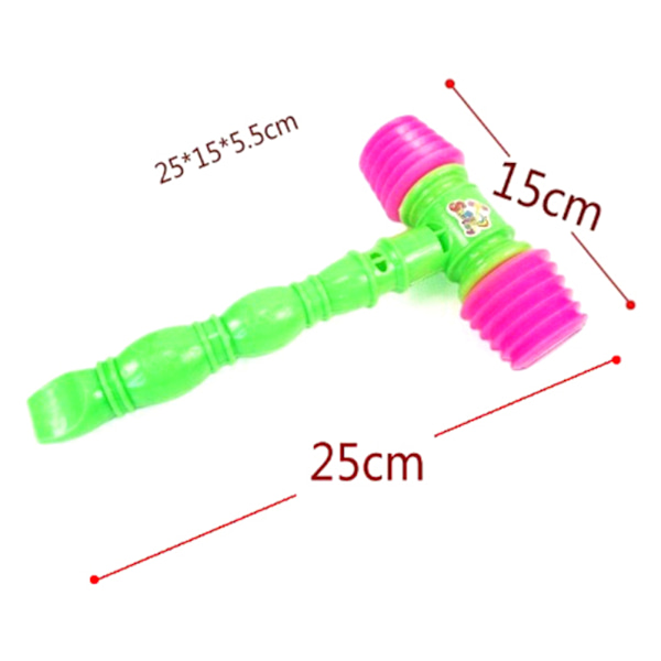 25 cm Plast Whistle Training Toddler Baby Barn Handtag Hammer N