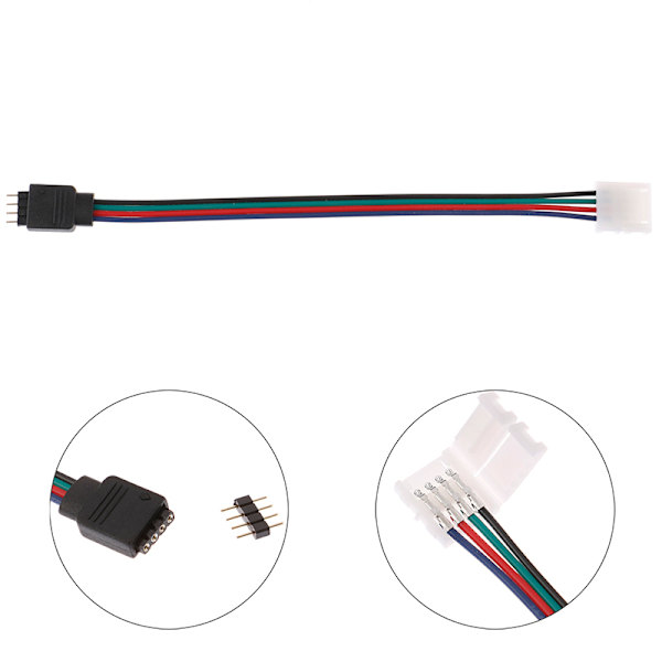 15 cm 5050 RGB 4-polig led-remsa-ljuskontaktremsa för att power en