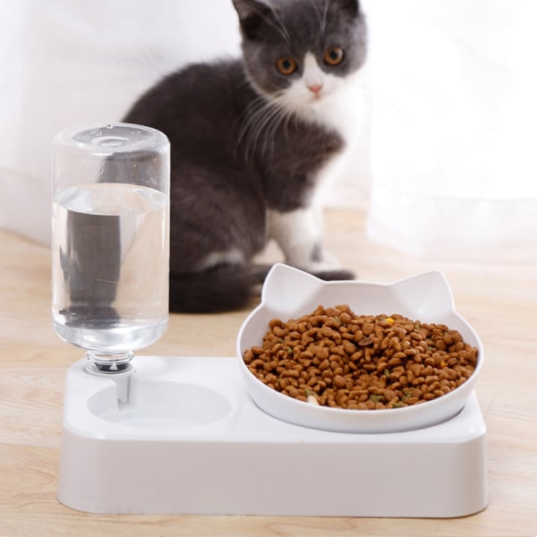 Automatisk matare för sällskapsdjur för hundar och katter med dubbel vattendispenser