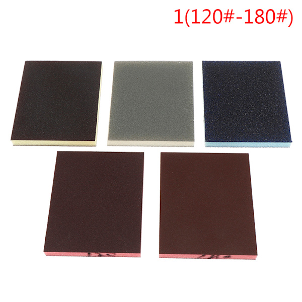 2st polerande slip svamp block pad sandpapper assorterad abra 120#-180#