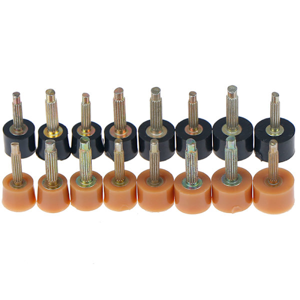 10st Hälreparationsspetsar Pins Skor tips Kranar Dowel Lifts Byt ut Apricot Heel Tip Pin: 2.4mm, Heel Tip: 8mm