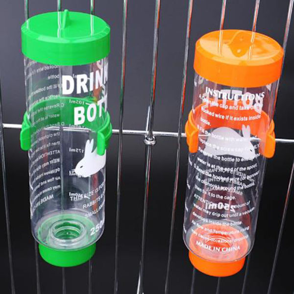 80ml Plast Hamster Drinker Vattenflaska Dispenser Hängande husdjur color random