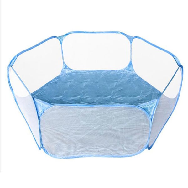 Portabel liten husdjursbur Transparent igelkottshamstertält Playp Blue