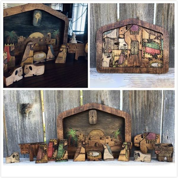 Wooden Jesus Puzzles Nativity Set Nativity Puzzle Puzzle Game K