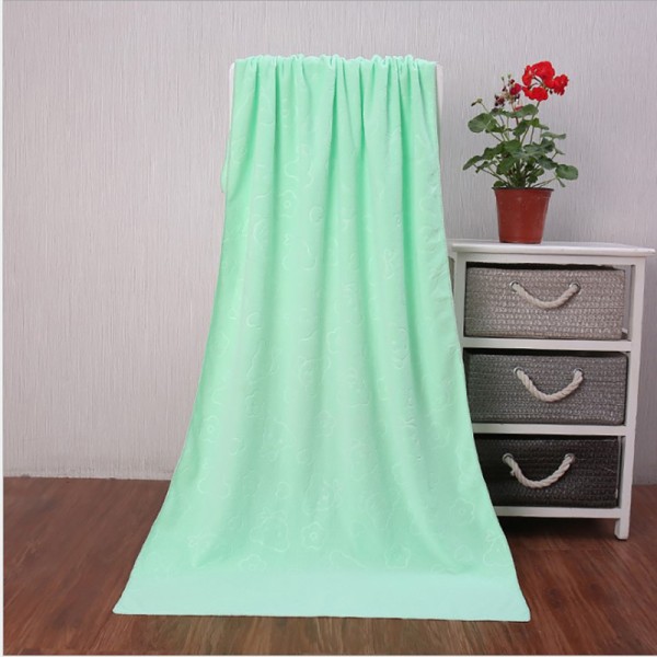 Badlakan Absorberande Snabbtorkande Super Large Badlakan Mjuk T Light green