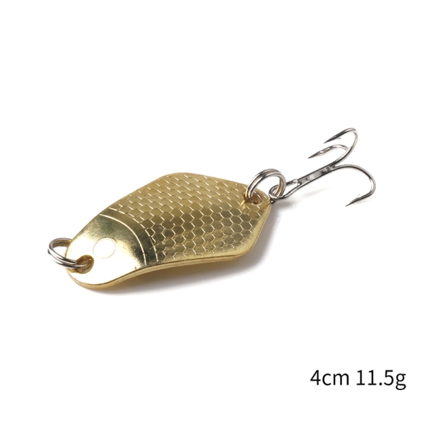 Lua Paljetter Guld Silver Lure Flat Vibration Double Curved Metal gold C