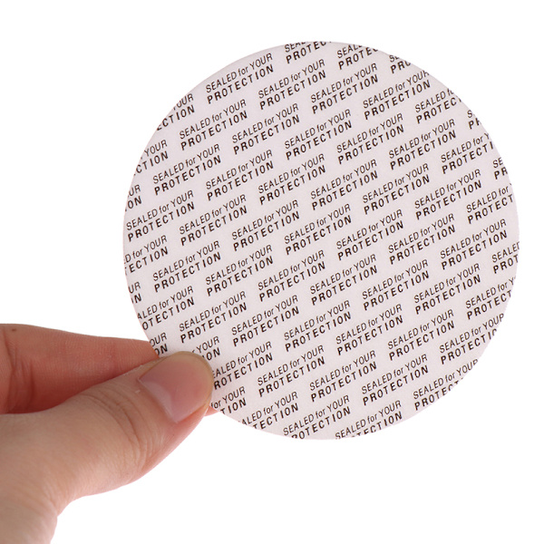 100 st självhäftande skumpressförsegling cap Liners kosmetisk flaska 53mm