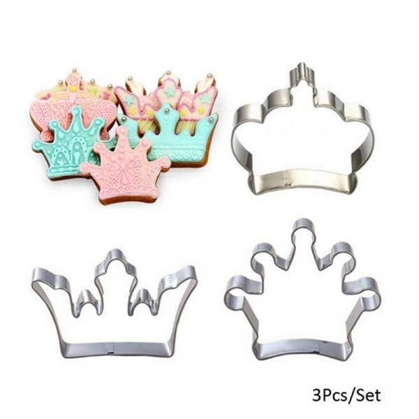 3st Princess Crown King Queen Party Cookie ter Cake Biscuit Ba