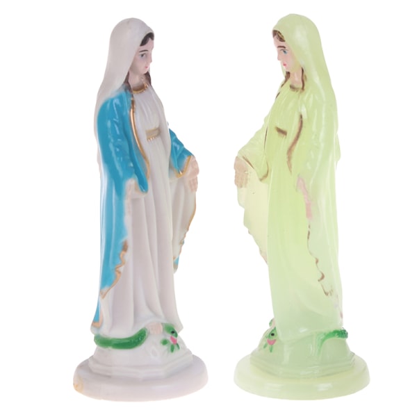 Katolsk Maria staty Madonna Handgjord Jungfru Maria staty Jesus B