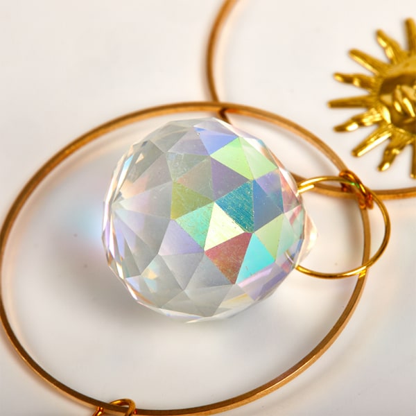 Crystal Sun Catcher Fönsterhängande Prisma Dekoration Rainbow Win