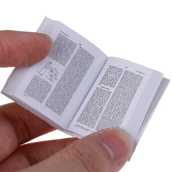 Mini HELIG Bible Keychain Religiös kristen Jesus Cross Key Ch Gold