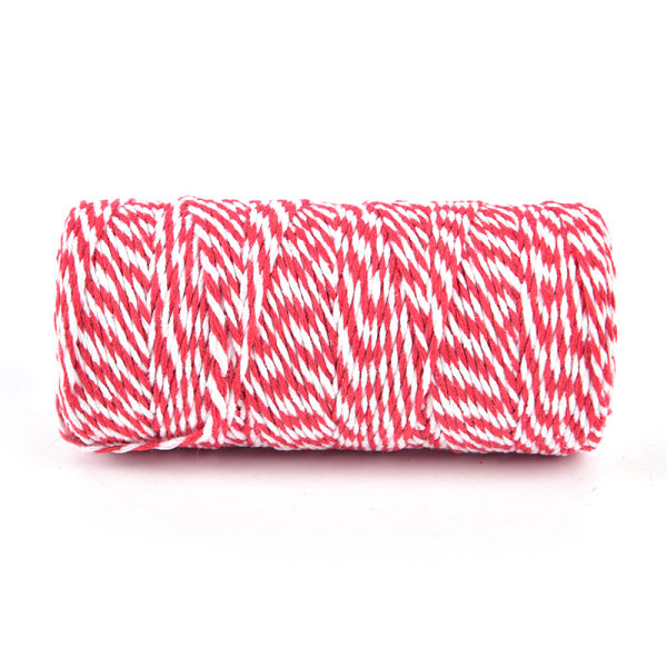 100m/rulle Cotton Bakers Twine String Cord Julklappsförpackning