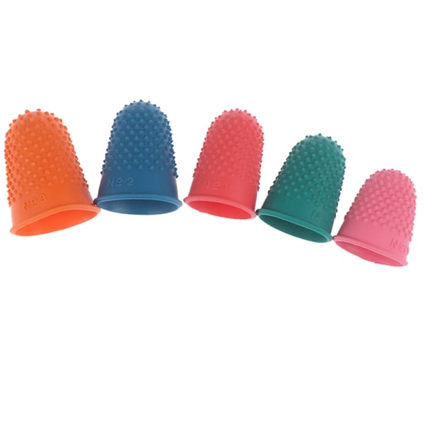 5st Räknekon Gummi Fingerborgsskydd Sy Quilter Fing Red