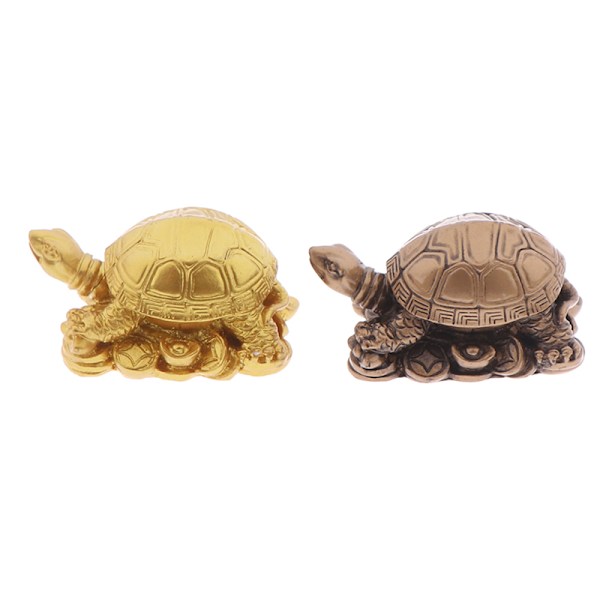 Turtle Resin Ornament Koppar Turtle Ornament Feng Shui Furnis Bronze