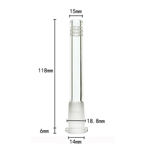 Glas Downstem Diffuser Pipes Med s för Banger Water Pipes Ac