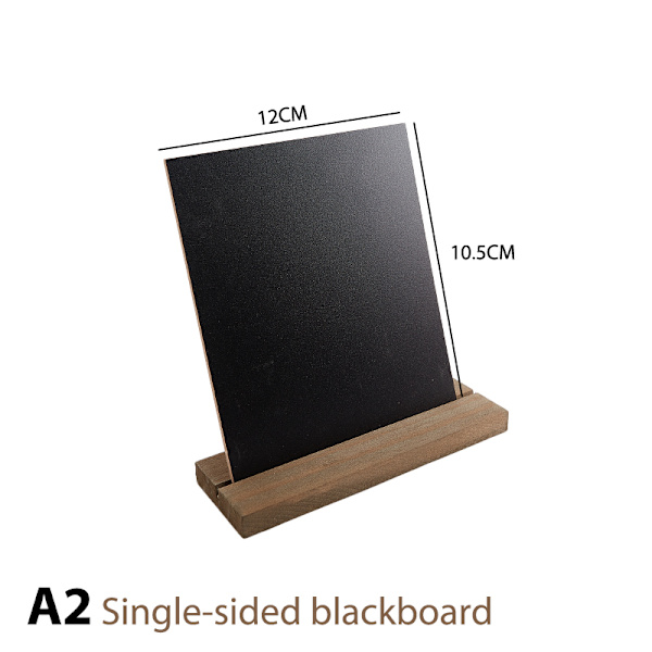 Anslagstavla Displayskylt Träbas Prislapp Svart Chalkboa 10.5*12CM