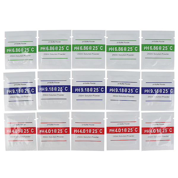 5/15 st ph buffertmått kalibreringslösning ph4.00/ 6.86 /9. 15Pcs(each 5Pcs)