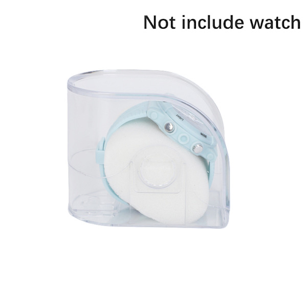 1 st rektangulär genomskinlig låda Watch Display Förvaring H