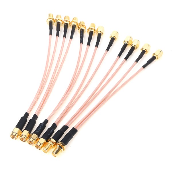 SMA till 2X SMA Hane Hona Y-typ Splitter Combiner Jumper Cable C