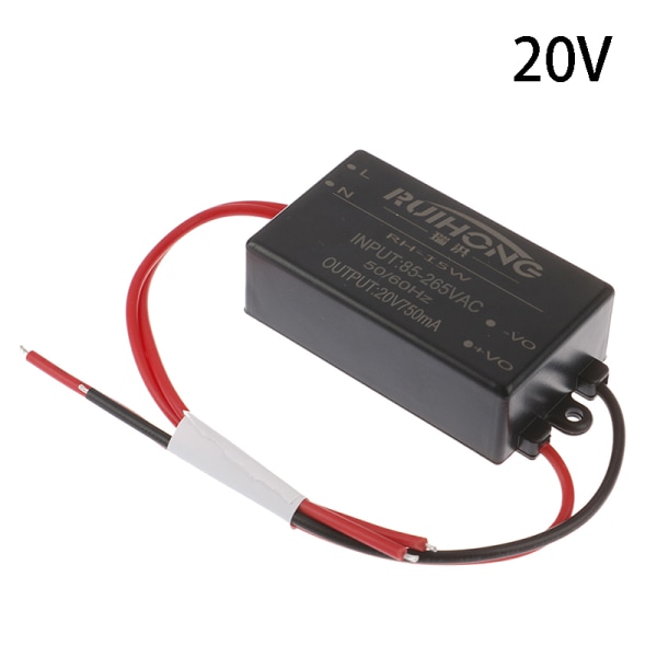 AC-DC-omvandlare 220V till DC5V 6V 9V 12V 15V 20V 24V Switching Po 20V