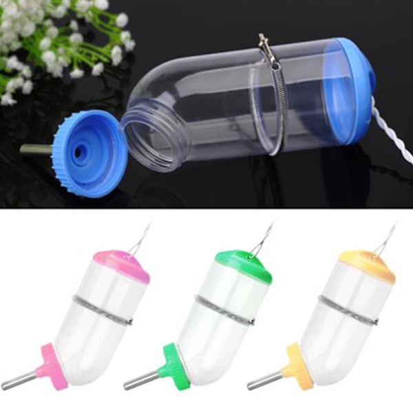500ML Husdjur Automatisk Dricksvatten Fountain Waterer Feeder Bott Blue