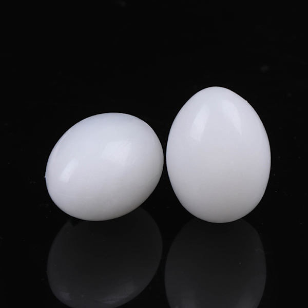 10 st Vit massiv plast solid duvaägg Dummyägg Hatchin