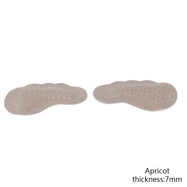Läder Halkfria innersulor Sandaler Högklackade Skor Anti-halk Stic Apricot,thickness:7mm