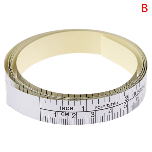 90/151 cm Självhäftande metriskt måttband Vinyllinjal för Sewi B