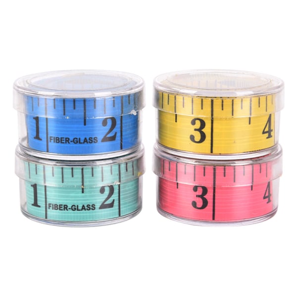1,5 m måttband Sömnad Skräddarsydd tyg Måttband Linjal Sof Multicolor