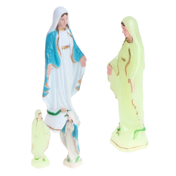 Katolsk Maria staty Madonna Handgjord Jungfru Maria staty Jesus