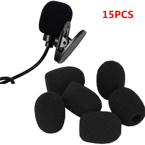 15st mikrofonersättningsskum mikrofon cover Black
