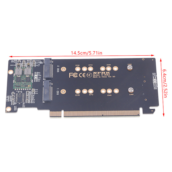 1 ST m.2 X16 TILL 4X NVME PCIE3.0 GEN3 X16 TILL 4*NVME RAID CARD PC