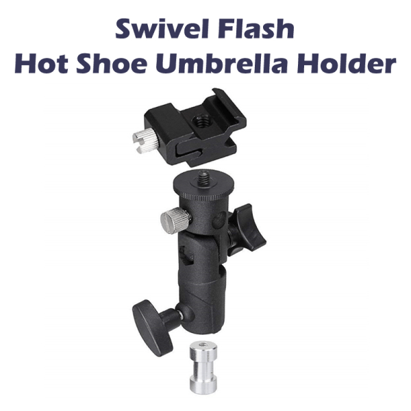 Swivel Flash Hot Shoe Paraplyhållare Monteringsadapter Universal S