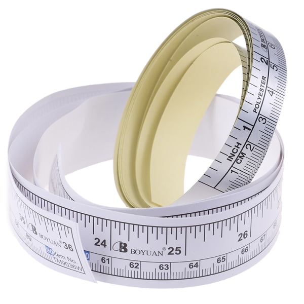 90/151 cm Självhäftande metriskt måttband Vinyllinjal för Sewi A