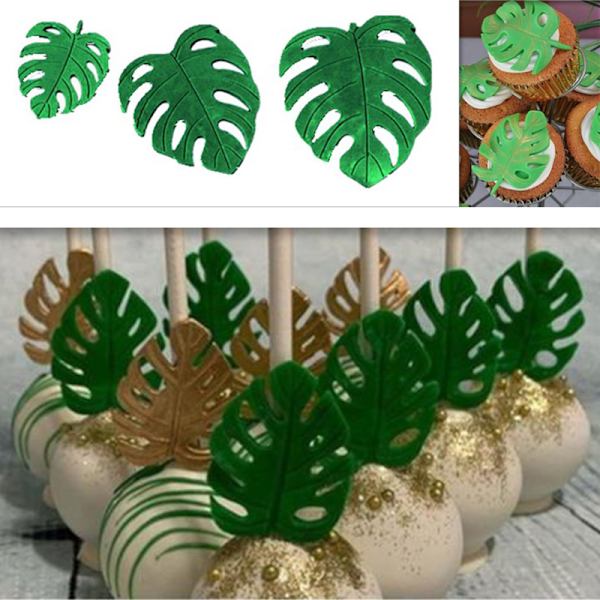 Fondant Form Mould Blad Monstera Blad Choklad Silicon