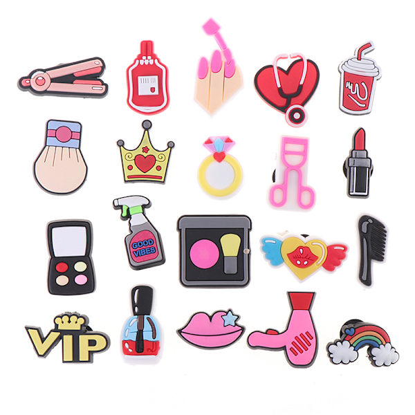 10 st Skoberlocker Cartoon Makeup Tool Skospänne Dekorationer F