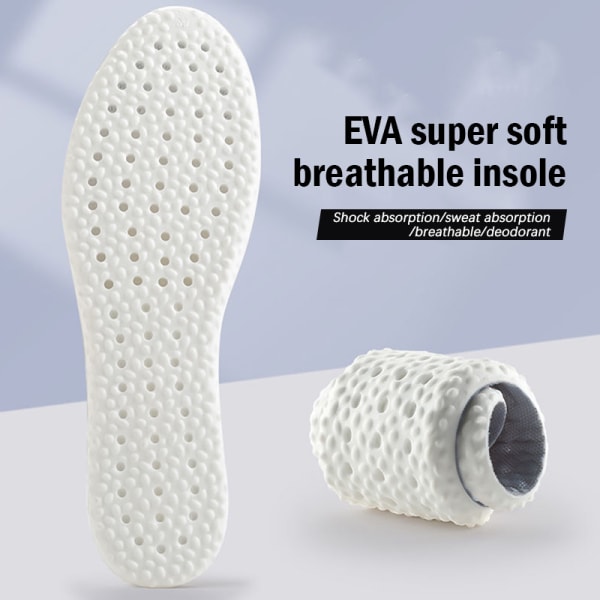 EVA Memory Foam innersulor Skor Sole Cushion Running Insoles Orth Black 37-38