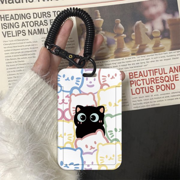 e Cat Card Holde För Student Mode Kpop Idol Photocard Holde A2