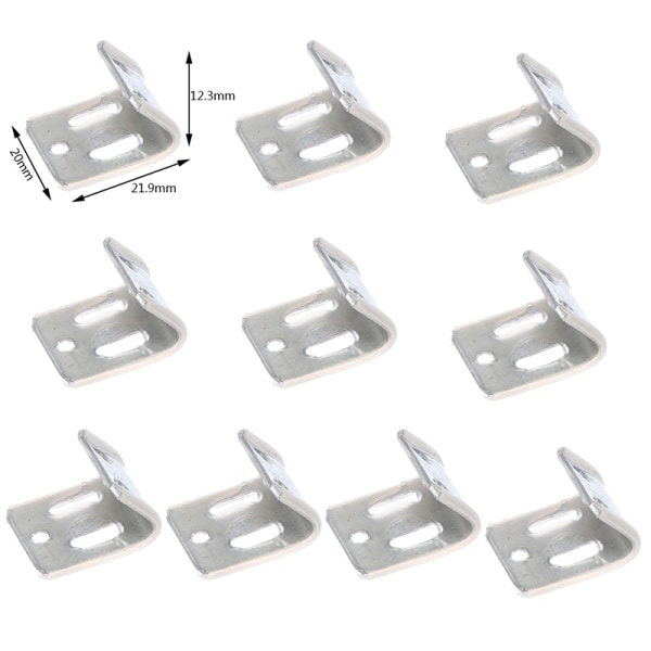 10Pc 5 Hål Soffa Fjäder Clip Fästelement Möbler Hushåll Enl
