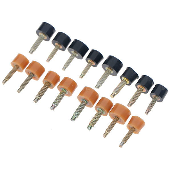 10st Hälreparationsspetsar Pins Skor tips Kranar Dowel Lifts Byt ut Apricot Heel Tip Pin: 2.4mm, Heel Tip: 8mm