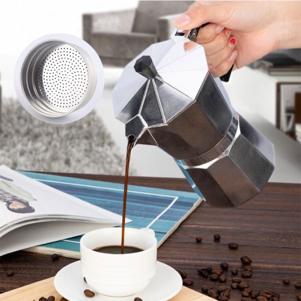 Rostfritt stål kaffehinn Silskål Återanvändbar kaffefilt C