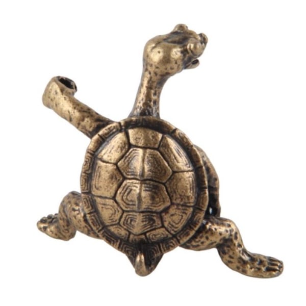 Sköldpadda Form Bärbar Rökelse Rökelse Stick Hållare Brännare Stand Bronze