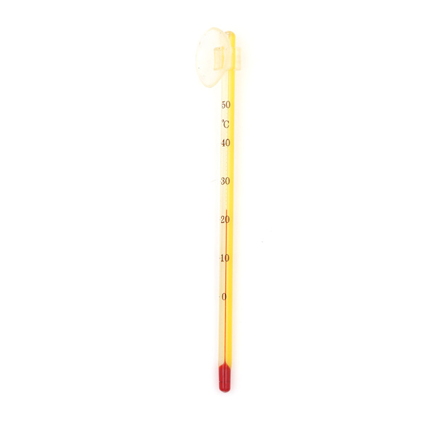 Ny akvariumtermometer i glas med sugkopp, akvariumtempe yellow