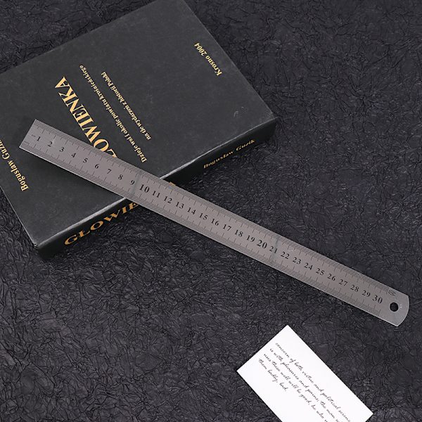 3st linjal i rostfritt stål för ingenjörsskolakontor 15cm/2